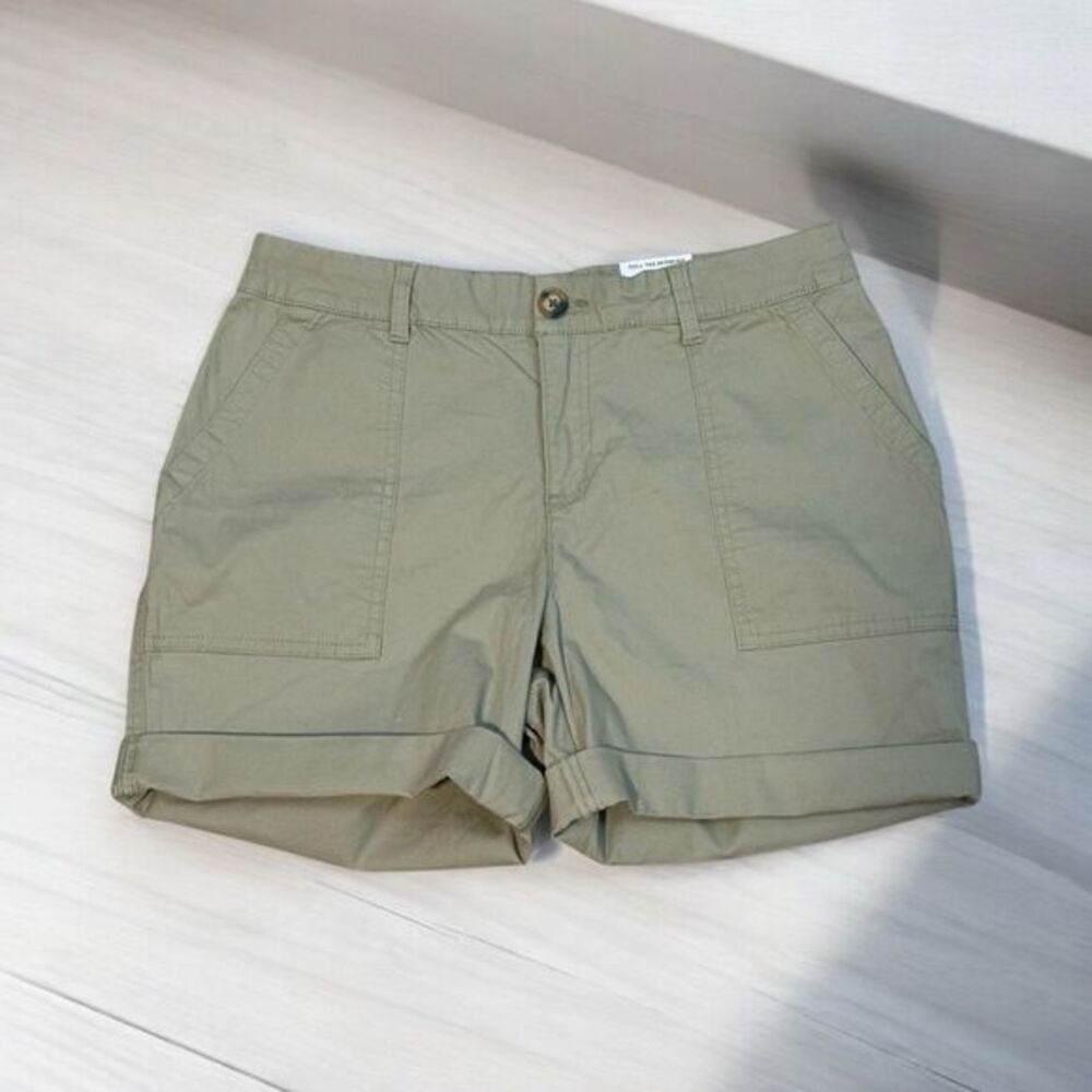Style & Co Costa Rica Sand Roll Tab Bermuda Shorts 12P NWT